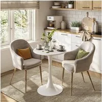 Vicco Esstisch Carl, Weiß, 60 x 60 cm (1-St)