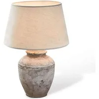 Mirabeau Tischleuchte Tischlampe Mosnay beige/antikgrau