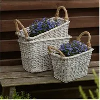 HTI-Living Pflanzkübel Stilvolle Pflanzkörbe im 3er-Set (Set, 3 St., 3 Pflanzkörbe mit abgestuften Größen ohne Deko), Blumentopf Pflanztopf