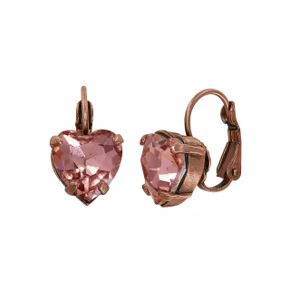 konplott - Ohrringe - Hearts for Us pink