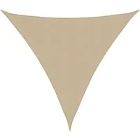 vidaXL Sonnensegel Sonnensegel Oxford-Gewebe Dreieckig 5x5x5 m Beige, (1-tlg)
