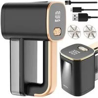 Ruhhy Fusselrasierer Kabelloser Kleiderrasierer, Integrierter 1800 mAh Akku mit bis zu 3,5 h Laufzeit