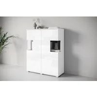 OTTO home Highboard Kenia (1 St), Modernes Highboard mit Glastüren, Breite 100 cm