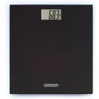 Omron Personenwaage HN289 extra flach, mit Wiegefläche aus Sicherheitsglas, bis 150 kg, One-Touch-Wiegen, großes LCD-Display und rutschfesten Standfüßen