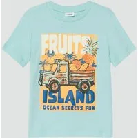 s.Oliver Kurzarmshirt T-Shirt T-Shirt mit Foam Print