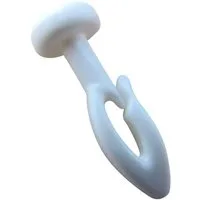 rewagi Gardinengleiter Universal - Innenlaufgleiter, Stechhaken, Gardinenhaken, Gardinen, Vorhänge, Schiebegardinen, Gardinenschiene, Flächenvorhänge, (50-St., Steck Gleiter mit Rundkopf Ø 8mm), Verkaufseinheit: 25, 50, 100 Stück