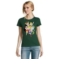 Blondie & Brownie T-Shirt Damen Fun Comic Sailor Moon and Friends Anime Manga