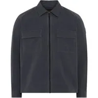 BOSS ORANGE Langarmhemd Lorum Overshirt, Reißverschluss, Oversize Fit
