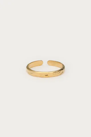 My Jewellery - Mix Ring breite Struktur gold - Gr. - OS