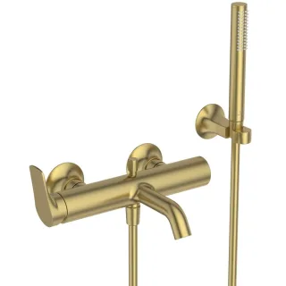 Ideal Standard Badearmatur Aufputz La Dolce Vita m.Handbrause-Set Brushed Gold, BD667A2 BD667A2