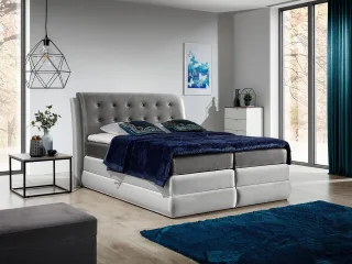 Boxspringbett Schlafzimmerbett DEVLIN DELUX 140x200cm inkl. Bettkasten