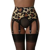 Vicky's Nylons Strumpfhalter Leo - Animal Print