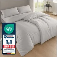 Komfortec Bettwäsche Premium, 135 x 200 bis 220 x 240 cm, 6 verschiedene Größen zur Auswahl, gebürstet 100% Mikrofaser, 4 teilig, Superweiches Bettwäsche-Set, Knitterfrei, Atmungsaktiv