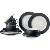 Ritzenhoff & Breker Kaffeeservice Doppio (12-tlg), 4 Personen, Porzellan, Geschirr-Set