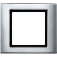 Rahmen einfach Aluminium Typ 400160, Kunststoff, lackiert, glänzend, Schutzart IP44 aluminium, Retail