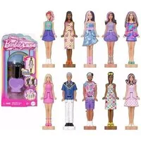 Mattel® Spielfigur Mini BarbieLand Fashionistas Puppe 4 cm + Nagellackflasche Spielset, (Spar-Set, 1-tlg), BarbieLand Figur mit Farbwechsel-Effekt Artikel nicht wählbar