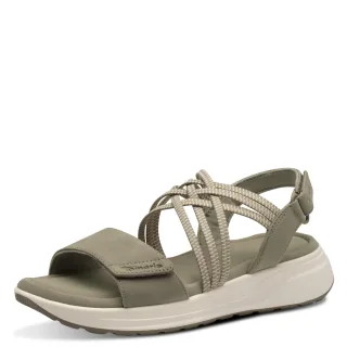 Tamaris - Da.-Sandalette olive - Gr. - 40