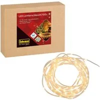 Idena LED-Lichterkette Idena 31487 - LED Lichterschlauch mit 100 LEDs in Warmweiß, Lichterket