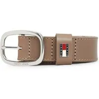 Tommy Jeans Ledergürtel TJW OVAL 3.0 cm breit Ovale Einfachdornschließe und Logo am Verschluss
