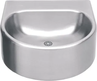KWC Aquarotter Einzelwaschtisch, ANIMA, Edelstahl, 460x230x410 mm, ohne Hahnbank, 2000102712 2000102712