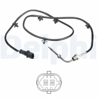 Delphi Abgastemperatursensor Opel Corsa D 1,7