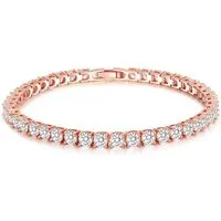 ROUGEMONT Tennisarmband Funkelndes Klassisches Tennisarmband 4mm 19cm Damen und Herren, Hypoallergen
