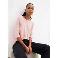 bonprix T-Shirt Oversize-Passform, Halbarm, U-Boot Ausschnitt
