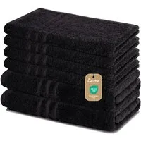 Lavea Handtuch Set Elena, Duschtücher, Handtücher, Gästetücher, Waschhandschuhe, 100% Baumwolle (Set, 6-St), Frottierserie, weich & saugstark, pflegeleicht, 500 g/m² Frottier