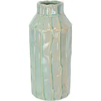 I.GE.A. Dekovase Vase aus Keramik (1 St), Dekovase Blumenvase Modern für Tischdeko Tischvase Deko Trockenblume