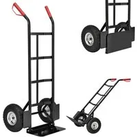 Juskys Sackkarre Basic, klappbar, mit großen Luftreifen und massivem Stahlrahmen, bis 100 kg