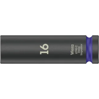 Wera 8790 C Impaktor Deep Steckschlüsseleinsatz mit 1/2"-Antrieb Violett - 05004833001