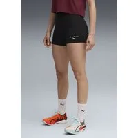 PUMA Trainingsshorts W X HYROX SHAPELUXE 3" TIGHT SHORT mit LYCRA® Adaptiv Faser, schmale Passform, sportlicher Stil