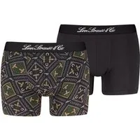 Levi's® Boxershorts LEVIS MEN WESTERN AOP BOXER BRIEF 2P (2er Pack) ohne Eingriff, mit elastischem Logobund