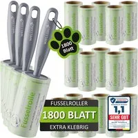 Wellgro Fusselroller Fusselrolle Tierhaare – Fusselrollen Set + Abroller