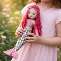 Sweety-Toys Meerjungfrauenpuppe Sweety Toys 13333 Stoffpuppe Meerjungfrau Prinzessin 45 cm pink