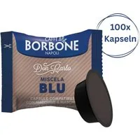 Caffè Borbone Kaffee Caffè Borbone Don Carlo Kaffeekapseln Blu 100x Kapseln, (blaue Mischung, Kompatibel mit Lavazza®* A Modo Mio®* Haushalts-Espressomaschinen)