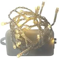Nipach LED-Lichterkette BA11460 LED Lichterkette warmweiß Batterie 20er