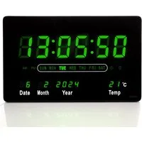 TruWare Wanduhr Wanduhr Digital Groß LED Uhr mit Kalender