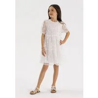MINOTI Midikleid Tüllkleid mit Glitzerelementen (3y-14y) Pailetten-Look