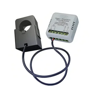 ZM6LT1Zigbee 3.0 1-Phase Power Monitoring Module 90-250V AC 0.2-100A Clamp CT Bidirectional Energy Meter Tuya Smart Life