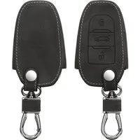 kwmobile Schlüsseltasche Autoschlüssel Hülle für Opel (1-tlg), Nubuklederoptik - Kunstleder Schutzhülle Schlüsselhülle Cover