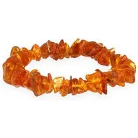 Lebensquelle Plus Armband Bernstein Splitterarmband (Honigfarben)