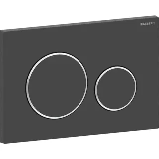 Geberit Geberit Betätigungsplatte Sigma20 für 2-Mengen-Spülung mattschwarz, 115882141 115882141
