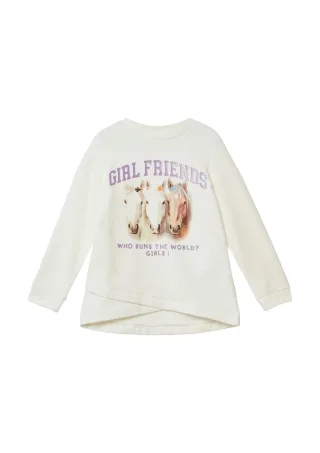 s.Oliver - Sweatshirt creme|weiß - Gr. - 92/98