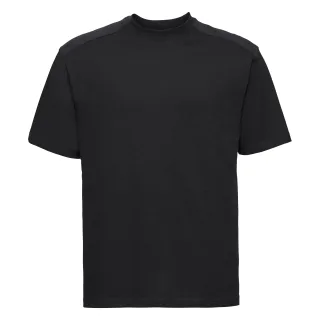 Russell Europe Herren T-Shirt mit kurzen Ärmeln aus Baumwolle (Schwarz)