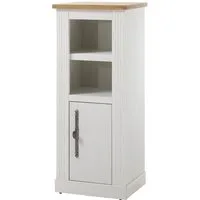 OTTO home Midischrank WESTMINSTER, Badschrank im Landhausstil, Schrank mit Metallgriffen in 2 Farben verfügbar, mit offenen Fächern und Stauraum