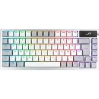 Asus ROG Azoth White Gaming-Tastatur (QWERTZ, RGB-LED, Mechanisch, USB, Bluetooth, Funk, ergonomisches Design)