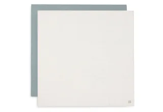 Jollein Spucktuch Hydrophill 115x115cm Sea Green/Ivory, 2-Pack