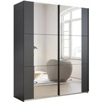rauch Schwebetürenschrank Kleiderschrank Drehtürenschrank Schrank Garderobe KRONACH (in 3 Ausstattungen BASIC/CLASSIC/PREMIUM, Breiten 131/175/218/261 cm) optional ohne, mit 1 oder 2 Spiegel, viel Stauraum MADE IN GERMANY