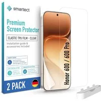 smartect Displayschutzfolie TPU Schutzfolie Klar für Honor 600 / 600 Pro, Set, 2 Stück, Panzerfolie Bildschirm Displayfolie